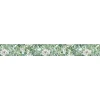 Frise décorative adhésive, frise william morris tendance feuilles et fleurs mélangées, 5 cm X 300 cm
