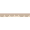 Frise décorative adhésive, festonnée irrégulier beige, motif géométrique, enfant, 5 cm X 300 cm