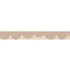 Frise décorative adhésive, festonnée irrégulier beige, motif géométrique, enfant, 5 cm X 300 cm