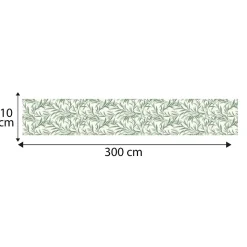 Frise décorative adhésive, feuillage type william morris déco tendance, 10 cm X 300 cm