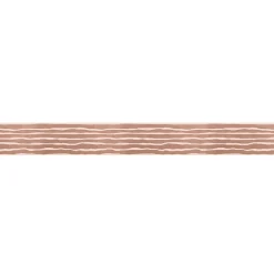 Frise décorative adhésive, lignes horizontales, dessinées, beige rosé, 5 cm X 300 cm