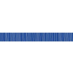 Frise décorative adhésive, petits traits, dessinés, bleu roi, 5 cm X 300 cm