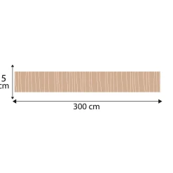 Frise décorative adhésive, petits traits, dessinés, beige, 5 cm X 300 cm