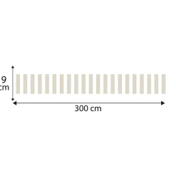Frise décorative adhésive, Rayure Beige la frise est le détail de bon goût, 9 cm X 300 cm