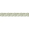 Frise décorative adhésive, setermoen, illustration des feuilles botaniques vertes, 9 cm X 300 cm