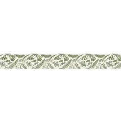 Frise décorative adhésive, setermoen, illustration des feuilles botaniques vertes, 9 cm X 300 cm