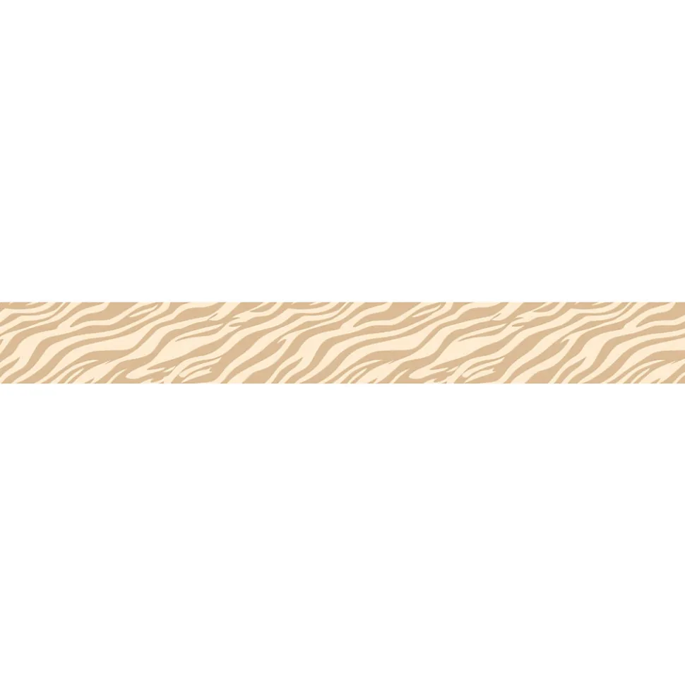 Frise décorative adhésive, zèbre chic pour tendance exotique moderne, 5 cm X 300 cm
