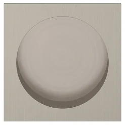 Galandage Carré à visser GoodHome Irvil effet nickel satin gris Ø55.5mm