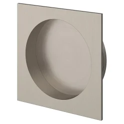 Galandage Carré à visser GoodHome Irvil effet nickel satin gris Ø55.5mm
