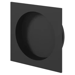 Galandage carré à visser GoodHome Irvil mat noir Ø55.5mm