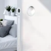 Galandage rond à visser GoodHome Minzh mat blanc Ø55mm