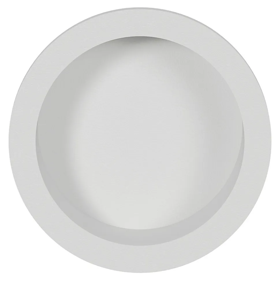 Galandage rond à visser GoodHome Minzh mat blanc Ø55mm