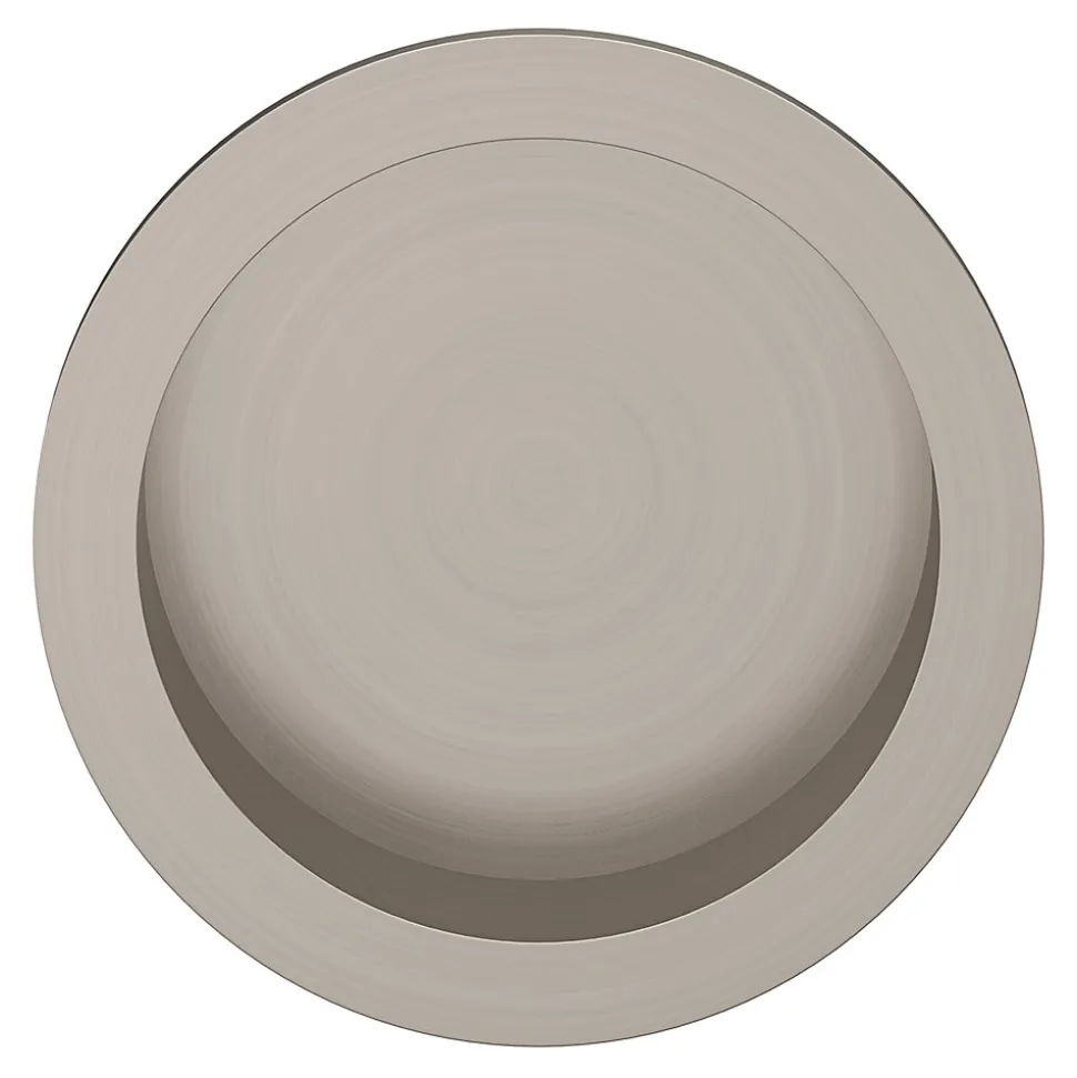 Galandage rond à visser GoodHome Minzh effet nickel satin gris Ø55mm