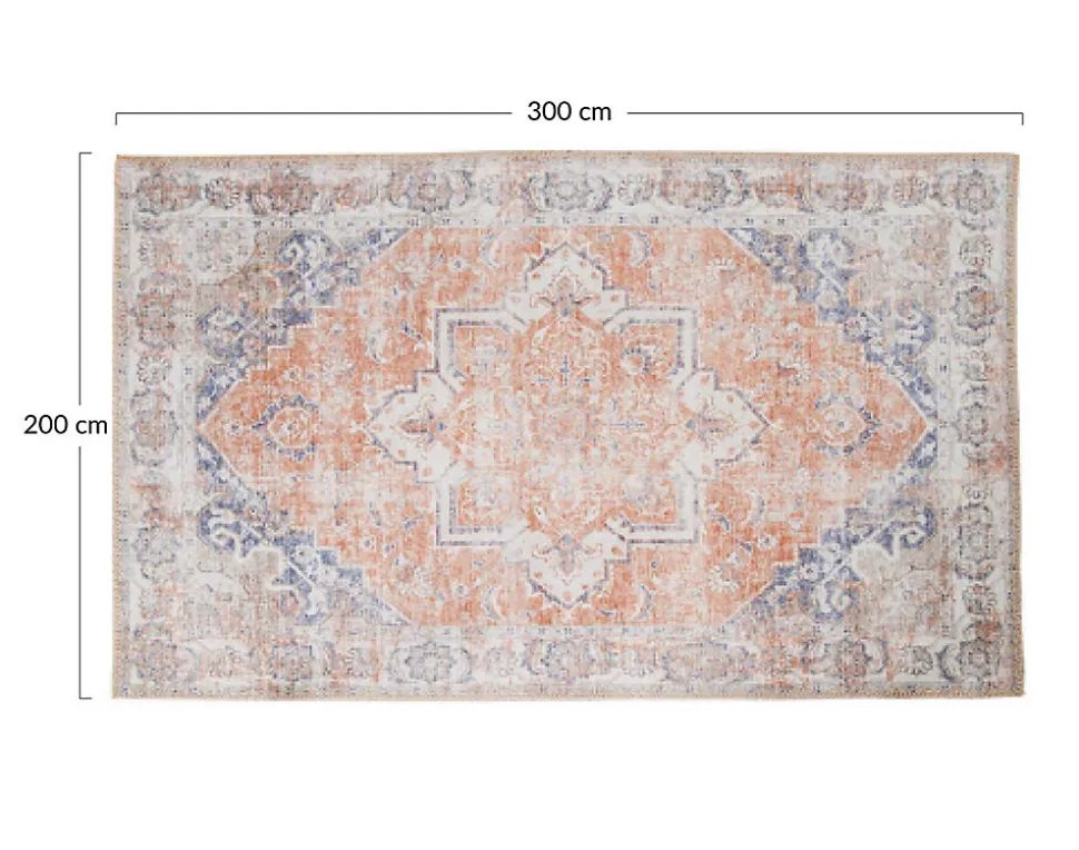 Galdar - tapis - orange - 200x300 cm - Lisa Design
