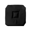 Galette 4 rabats 36 x 36 x 3.5 cm polyester uni essentiel Noir