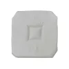 Galette 4 rabats 36 x 36 x 3.5 cm polyester uni essentiel Gris