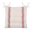 Galette de chaise - - Effet tapissier d'antan (40x40 cm - Rouge)