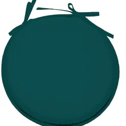 Galette de chaise - Canard - ronde en polyester - Marron - 40 x 40 cm - Déhoussable