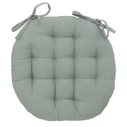 Galette de chaise Anjali en coton D38cm marron cannelle - Atmosphera
