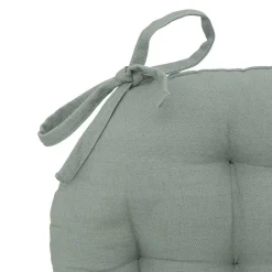 Galette de chaise Anjali en coton D38cm marron cannelle - Atmosphera