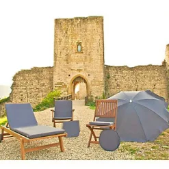 Galette de chaise carrée Peps anthracite 38 x 38 cm, ép.30mm