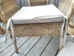Galette de chaise déperlante gris L.40 x l.40 x ep.5cm Easy for life