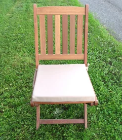 Galette de chaise déperlante gris L.40 x l.40 x ep.5cm Easy for life