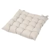 Galette de chaise en coton Hiva beige L.45 x l.45cm GoodHome