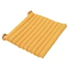 Galette de chaise en coton Matzo jaune ocre L.40 x l.40cm GoodHome