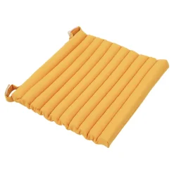 Galette de chaise en coton Matzo jaune ocre L.40 x l.40cm GoodHome