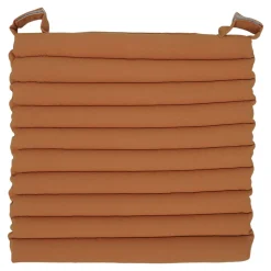 Galette de chaise en coton Matzo marron pécan L.40 x l.40cm GoodHome