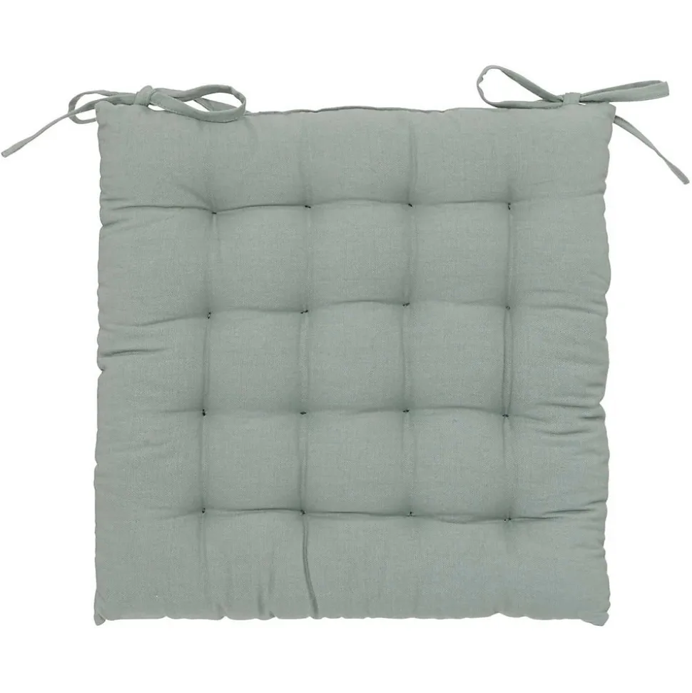 Galette de chaise en coton - 38 x 38 cm