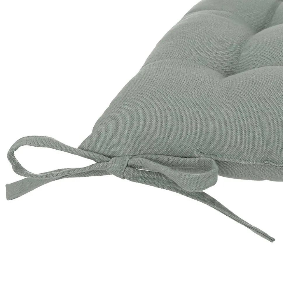 Galette de chaise en coton - 38 x 38 cm