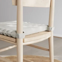Galette de chaise en coton Matzo beige lin L.40 x l.40cm GoodHome