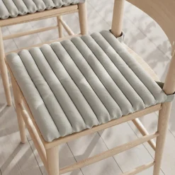 Galette de chaise en coton Matzo beige lin L.40 x l.40cm GoodHome