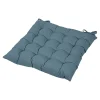 Galette de chaise en coton Hiva bleu L.45 x l.45cm GoodHome