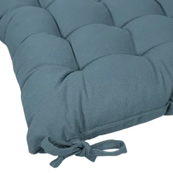 Galette de chaise en coton Hiva bleu L.45 x l.45cm GoodHome