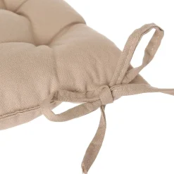 Galette de chaise en coton lin 38x38 cm - Atmosphera