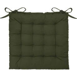 Galette de chaise en coton - 38 x 38 cm