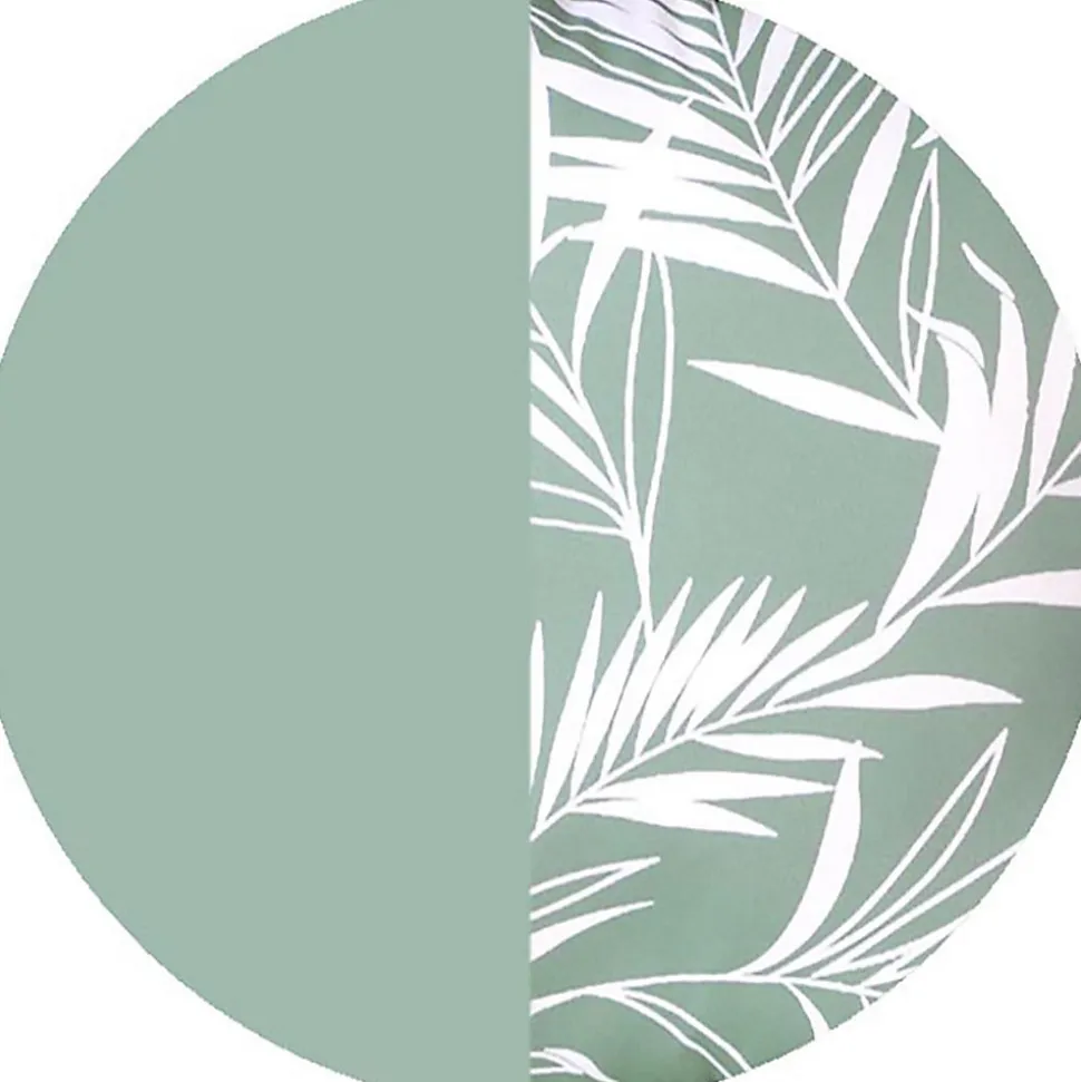 Galette de chaise extérieure déperlant 40x40cm, Imprimé Vert Palme Tropicale - Lot de 4