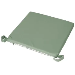 Galette de Chaise Extérieure Réversible en Tissu Déperlant 40x40, Imprimé Vert Palme, Lot de 2