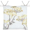 Galette de chaise feuillage doré pour intérieur chic (38x38 cm - Doré)