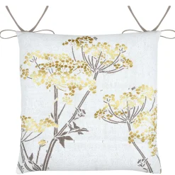 Galette de chaise feuillage doré pour intérieur chic (38x38 cm - Doré)
