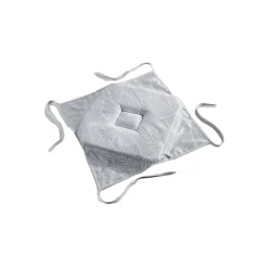 Galette de Chaise "Gatsby" 36x36cm Gris