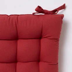 Galette de chaise GoodHome Hiva rouge 45 x 45 cm