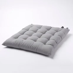 Galette de chaise GoodHome Hiva gris 45 x 45 cm