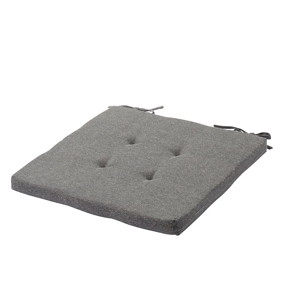 Galette de chaise gris L.40 x l.40 cm
