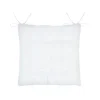 Galette de chaise imitation fourrure (40x40 cm - Blanc)