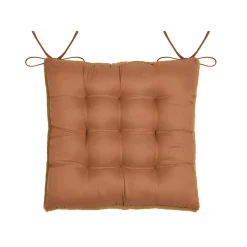 Galette de chaise imitation fourrure (40x40 cm - Bronze)