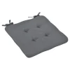 Galette de chaise Opp gris foncé L.38 x l.38cm